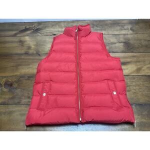 J. Crew Anthem Down Puffer Vest Red Size Medium